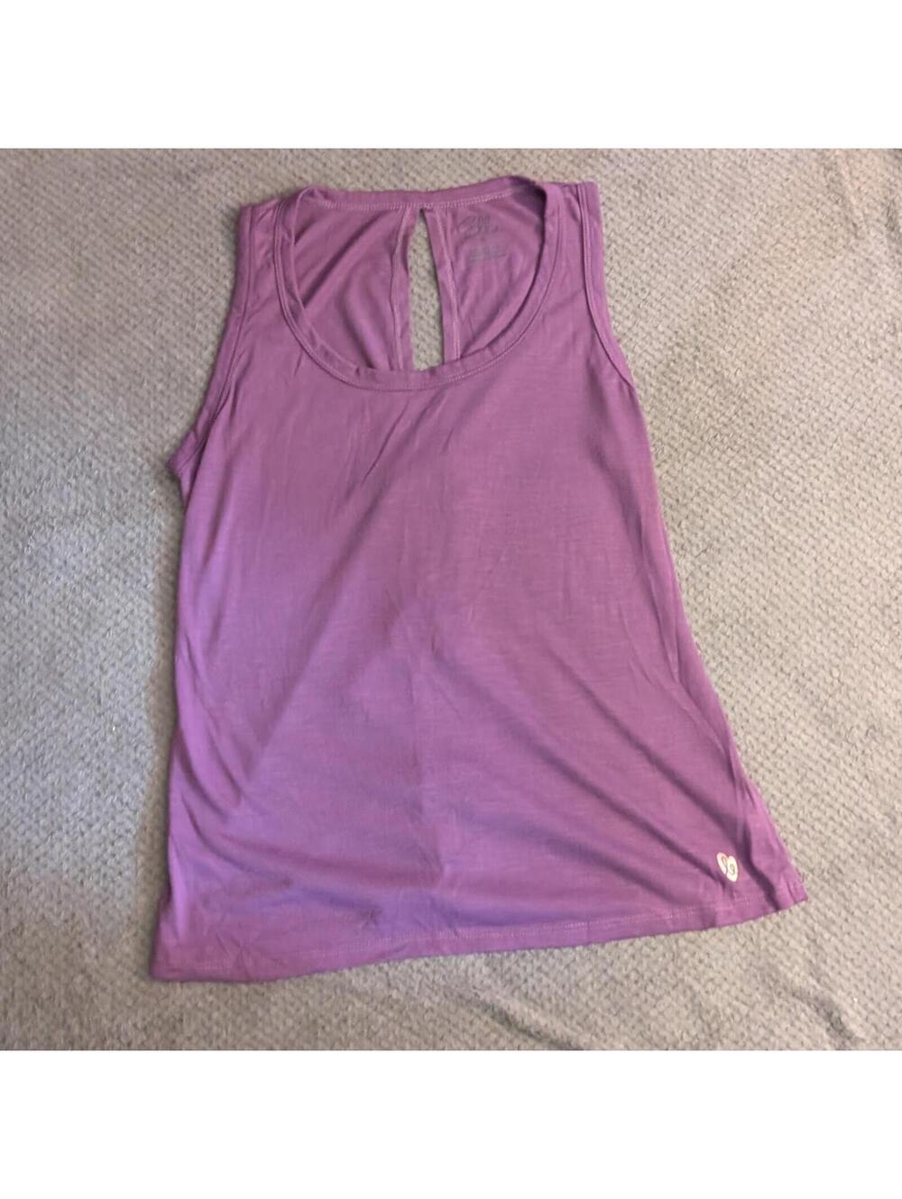 Elli Purple Sleeveless Tie-Back Tank Top – Women's Small